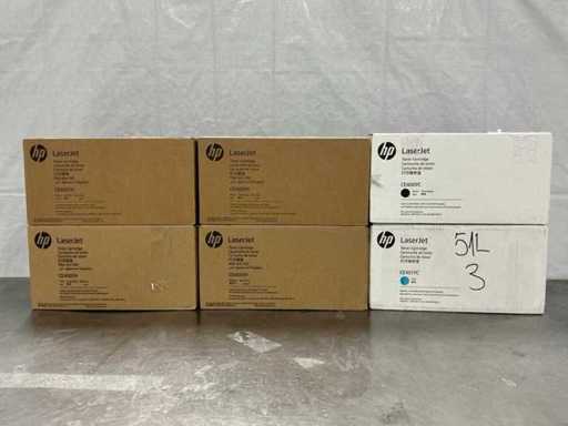 Différentes cartouches d’encre HP (6x)