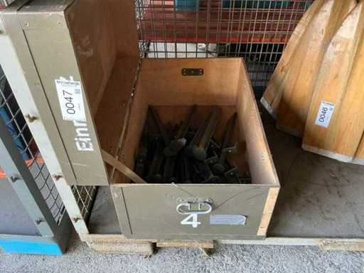 Tentpennen inclusief houten kist