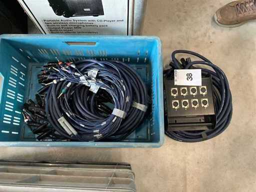 Lotto di vari cavi audio snakes