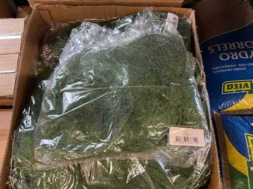 Lot Sisal 450gr mousse vert (80x)