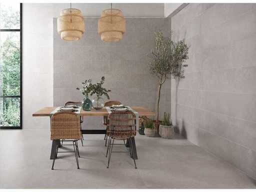 Metropol Inspired Grey Matte Wall Tile 30x90 cm 8.64 m²