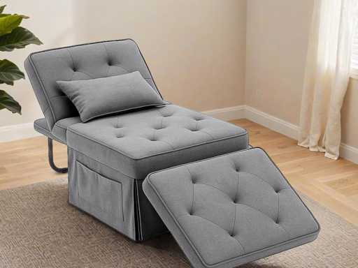 Fauteuil Relaxant - Lit Convertible Dossier, Chaise Longue 3 en 1
