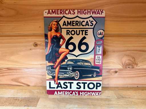 metaal reclame wandbord