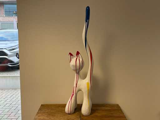 Cat / Kat met lange staart H100 White Trash