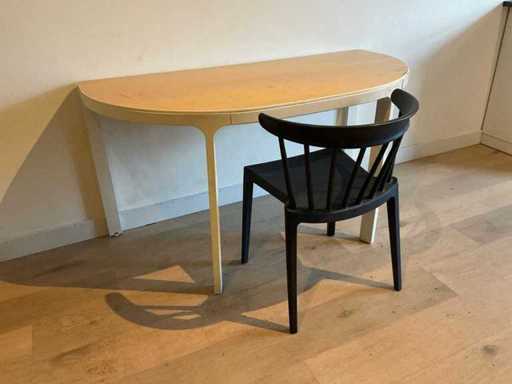 Woood Bliss Stuhl mit halbrundem Tisch/Schreibtisch