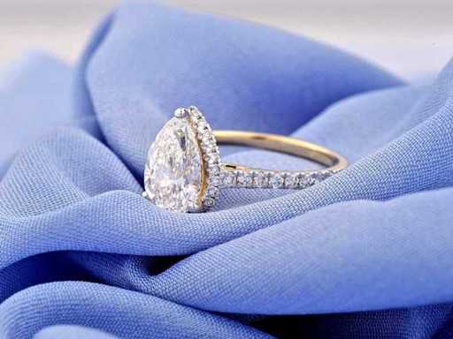 Inel din aur galben de 14 carate cu 2,50 ct Diamond