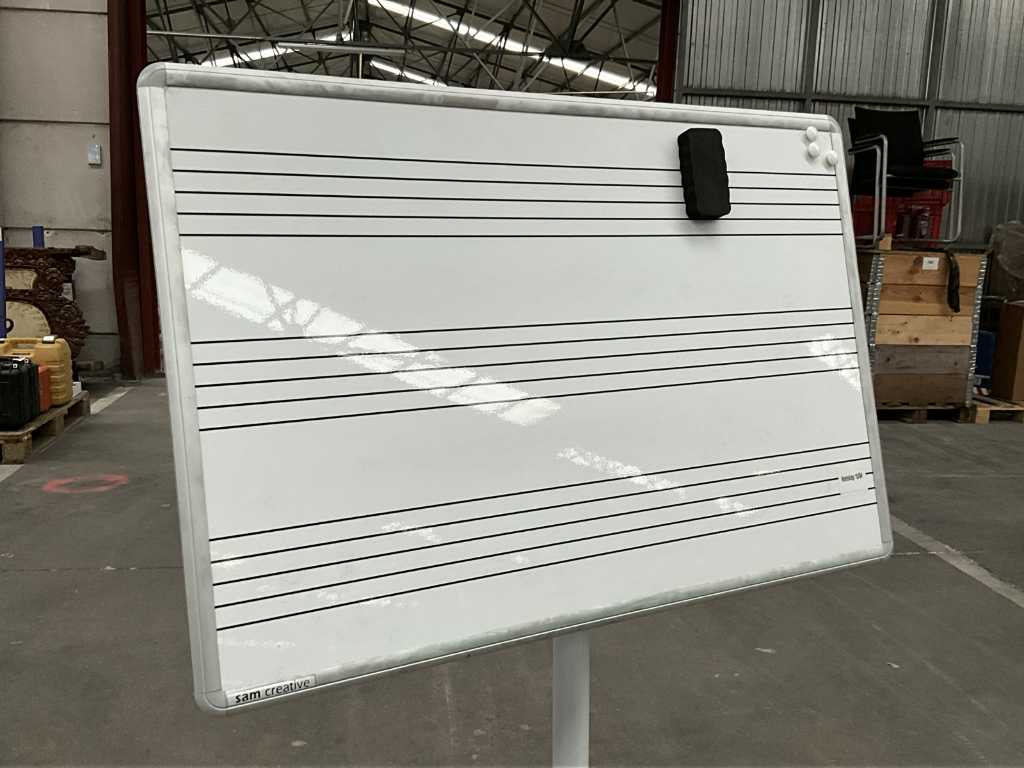 Verrijdbaar magnetisch whiteboard SAM Creative