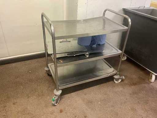 Stainless steel trolley