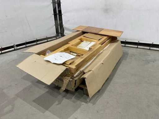 Houten werkbank (2x)