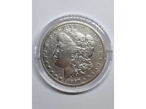 Ochtenddollar 1897 O VS Zilver