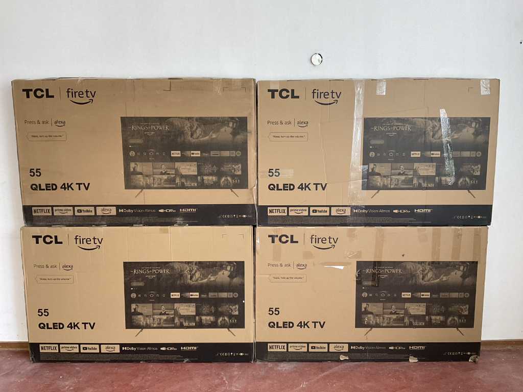 Téléviseur TCL QLED 55 pouces (4x)