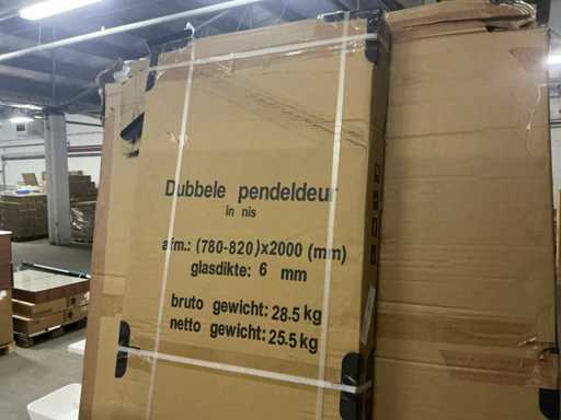 Wiesbaden 20.3821 Double swinging shower door