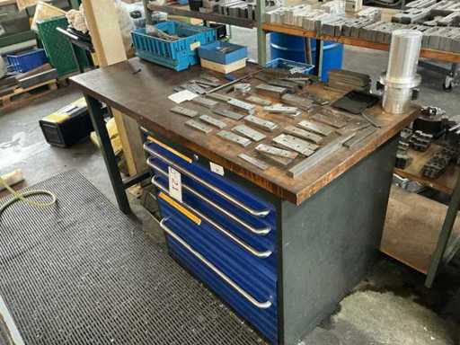 PRECITOOLS workbench including drawer cabinet