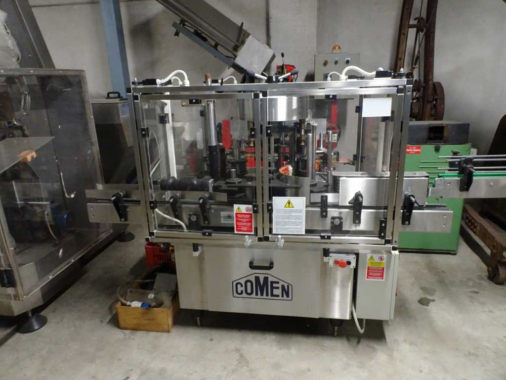 Comen - SR1 - Glue labeller, with 2 stations and 3 plates for label, counter label and sticker