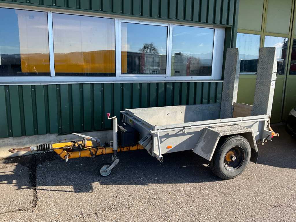 1993 Bratschi TLA 20 material transport trailer with drive-on ramps