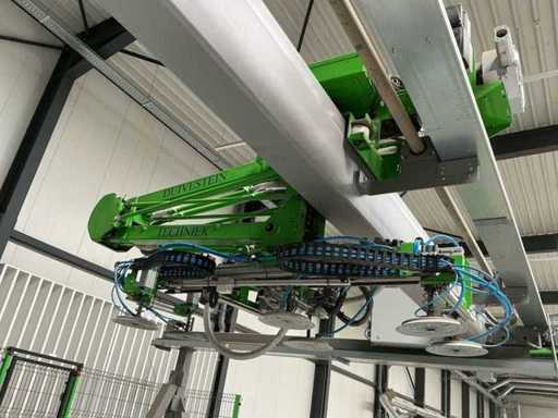 2014 Duivenstein Techniek MD1200 Robot a portacola / magazzino di piastre con pinza a vuoto