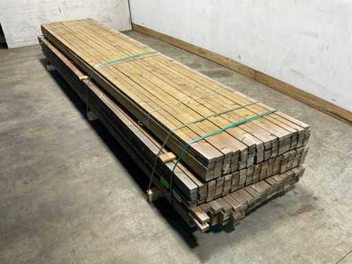 Battens en épicéa S4S/R4 imprégnés 420x5,5x2,8 cm (125x)