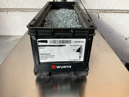 Würth 14,02 kg Vis de placement 2,9 x 9,5 in contenant empilable