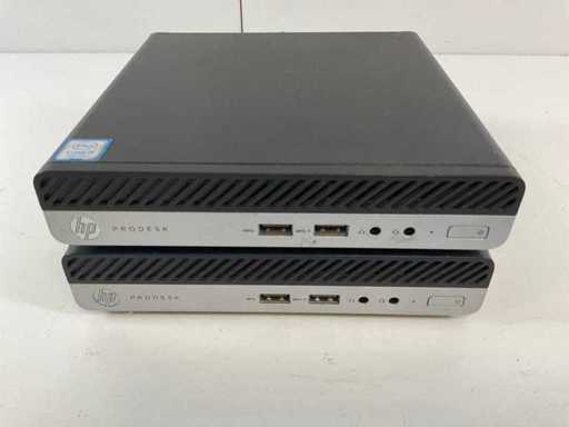 HP ProDesk 400 G5, Core(TM) i5 9th Gen, 8 GB RAM, 256 GB NVMe Mini Desktops (2x)
