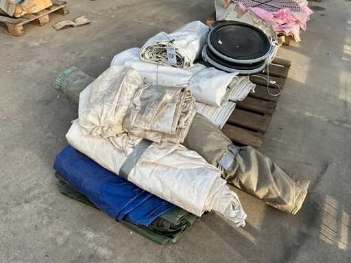 Afdekzeil en luchtslurven (10x)