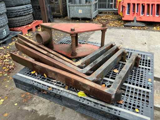 4x cuillère de chariot élévateur et 1x placeur de perche