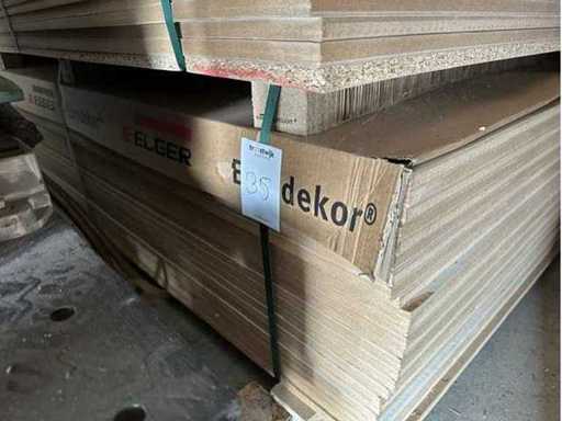 Mdf 1950 x 2070 x 16 mm. Eichenweiß mit Maserung (25x)