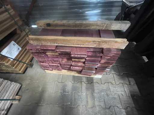 Purple Heart Nut und Feder (Außenparkett) 650x145x21mm (135x)