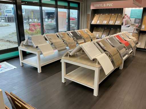 Tabella di presentazione con campioni di vinile (4x)