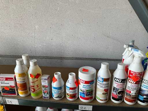 HG Mix kavel diverse Schoonmaakmiddelen