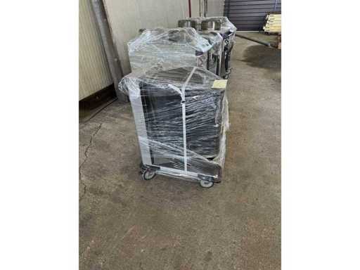   Rieber Edelstahl-Tray-Wagen – 4 Stück