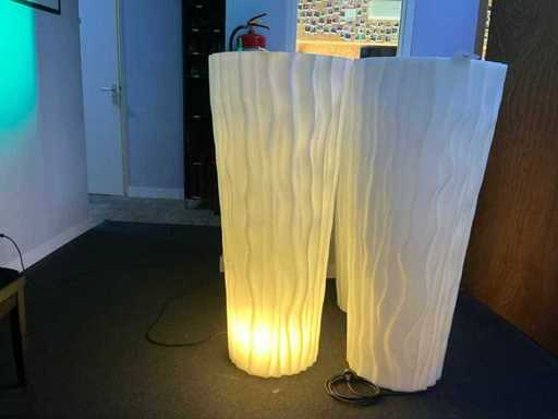 Pot de fleurs illuminé (2x)