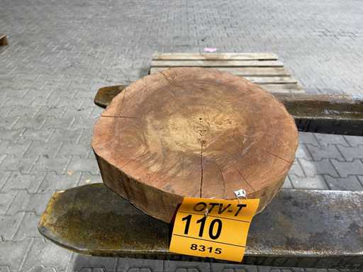 Rosewood schijf, Dikte 75mm, Ø 350mm