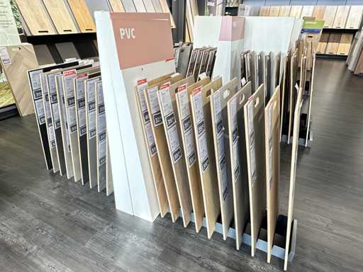 Presentatierek met vloersamples (22x)