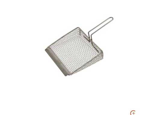 Linum - Stainless Steel Flat Fry Server with Braided Wire and Scraper - DRF-2121-000 