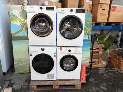 Lotto 4 lavatrici e asciugatrici – Bomann, Gorenje, Midea, Exquisit 