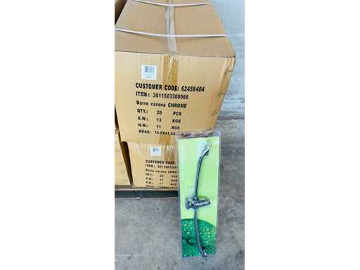 KLAAR OM TE DOUCHEN (X40) - 2 dozen Chrome Shower Bar