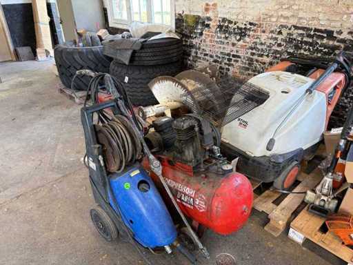 Stihl, Alto Triton, Fini Advanced - Pressure washers (2x) and Compressor for parts