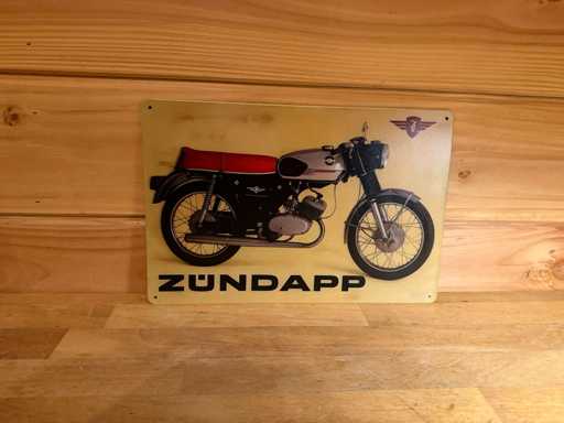 Cartello pubblicitario in metallo