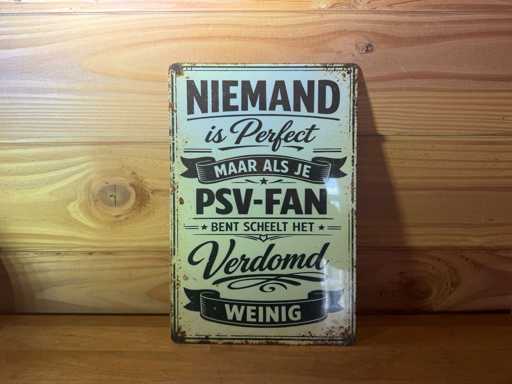 Metalen reclame bord