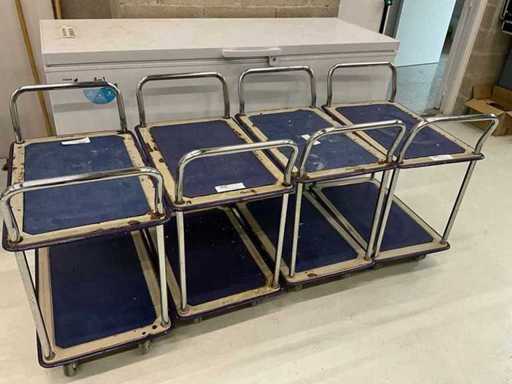 MANUTAN Set van 4 trolleys