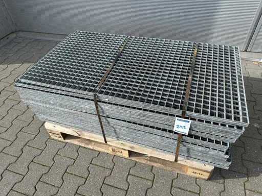 Pavimento a listelli in acciaio 1300x700mm (16x)