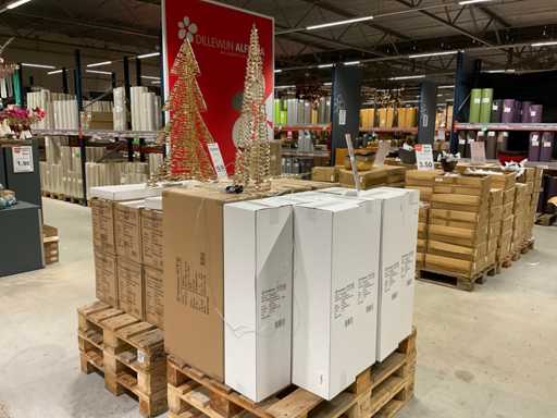 Horse Copper Icicles and Christmas Trees Christmas Decoration