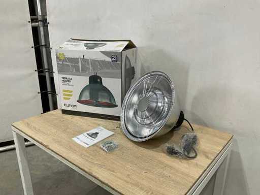 Eurom - Chauffe-tente de fête 1500 IND - Chauffage de patio (2x)