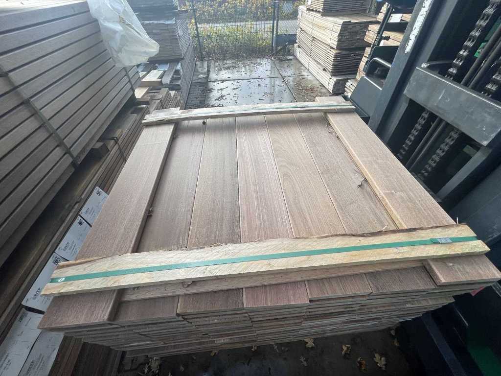 Prime Ipé Ipé hardhouten planken geschaafd 21x145mm, lengte 95cm (156x)