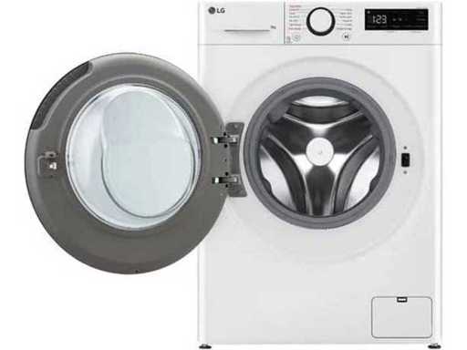 LG F94R56WHS Wasmachine | 9 kg | 68 l | AI DD™ | Smart Diagnosis™ | Frans Display