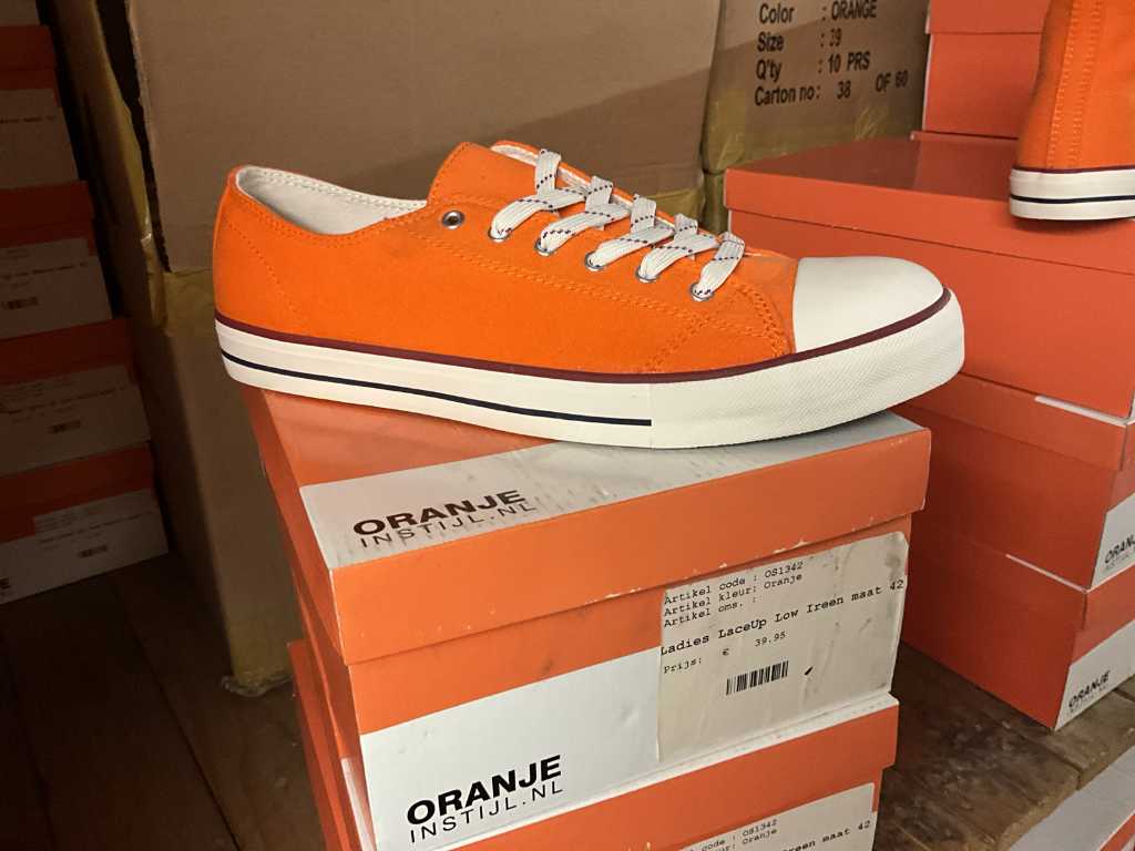 Oranje in Stijl Oranje sneaker (3x)