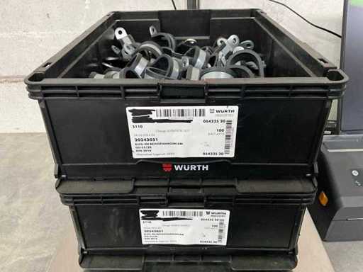 Würth 11.24 kg Buis- en bevestigingsklem GU-35/20 in stapelbare bak