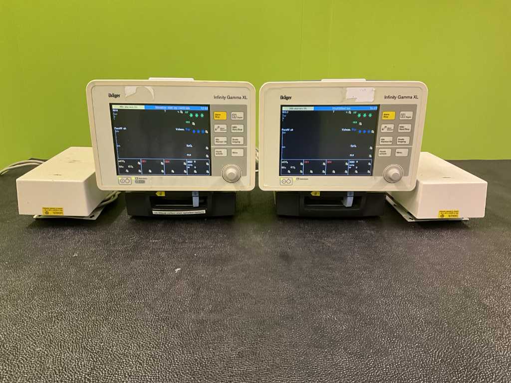 2x 2007 Drager Infinity Gamma XL Patient Monitor