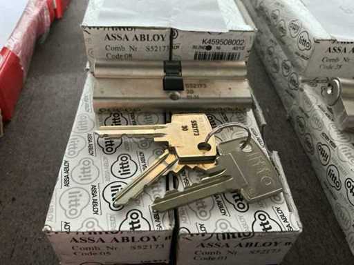 Litto Różne kody Zamek cylindryczny, w tym 3 klucze (15x)