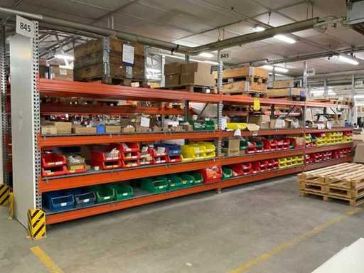 Heavy-duty shelf, with contents